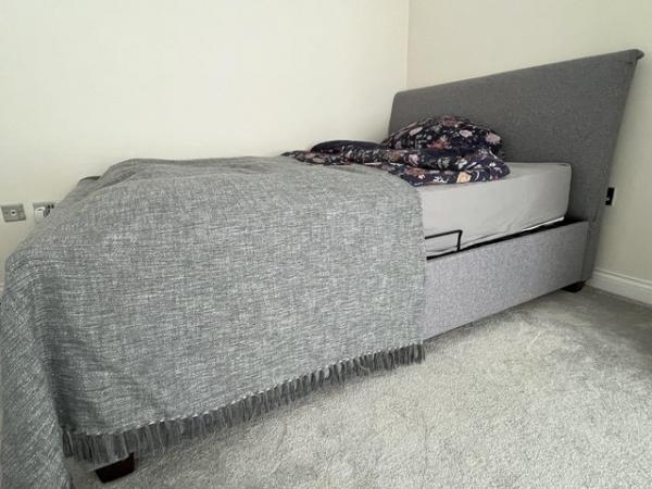 Image 2 of Grey fabric ottoman double beds, 10 months old only