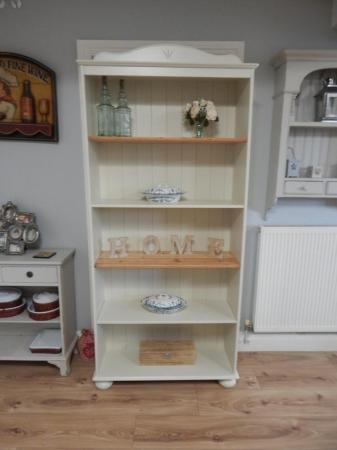 Image 2 of Large Vintage Country Pine Bookcase / Shelving