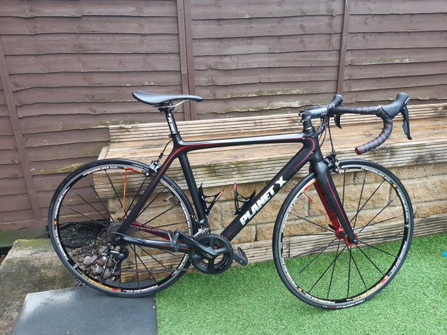 Planet X Road Bike black/red - £495 ono