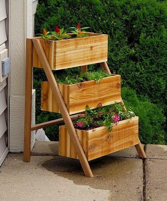 Preview of the first image of 3 tiered garden planter for sale.