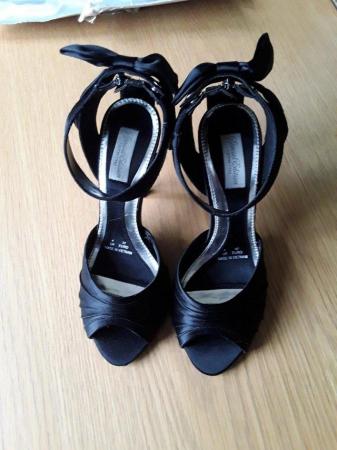 Image 3 of Black Satin Shoes from Red Herring