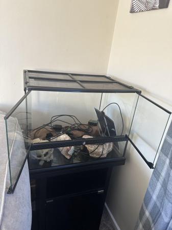 Image 4 of Exo terra vivarium 60x45x45 with stand and accessories