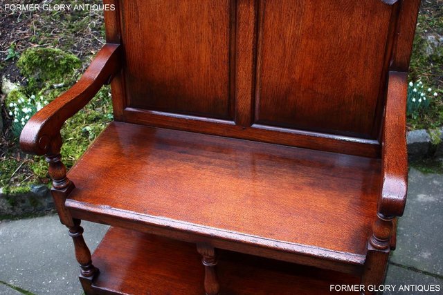 Image 74 of A TITCHMARSH AND GOODWIN TAVERN SEAT HALL SETTLE BENCH PEW