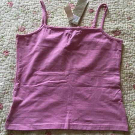 Image 3 of 8-10 Pink BNWT PORTE A PORTE Pink Strappy Top