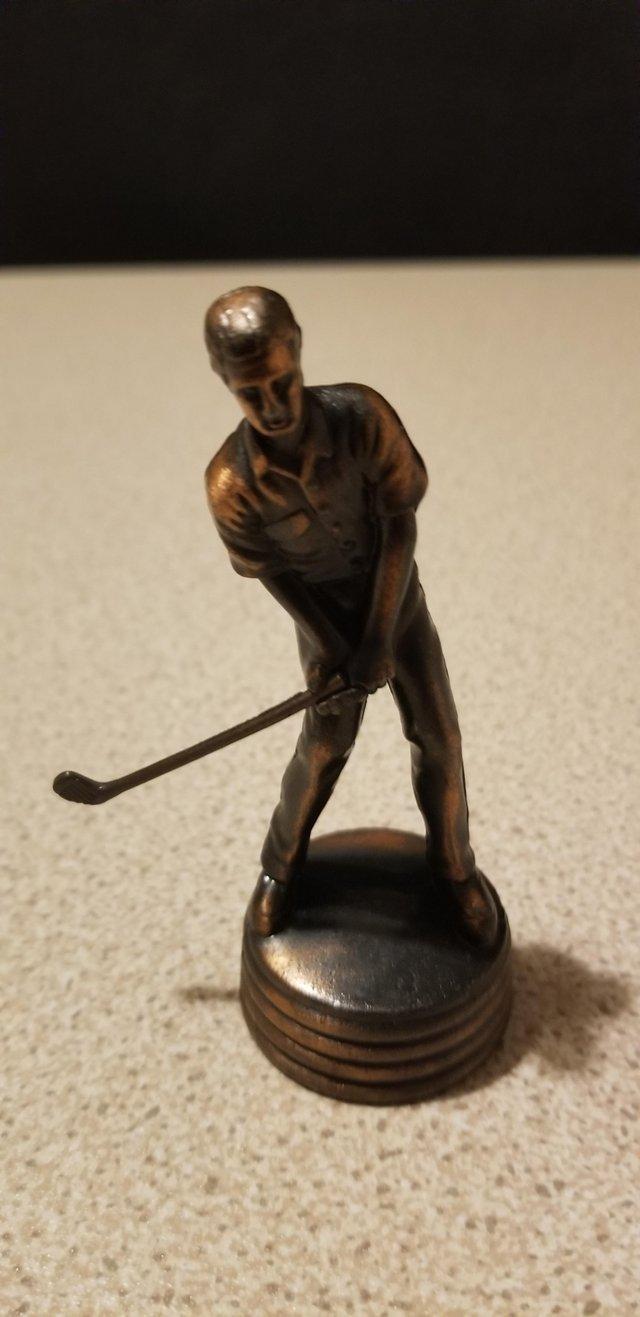 Preview of the first image of Novelty Golfer Figurine Pencil Sharpener.