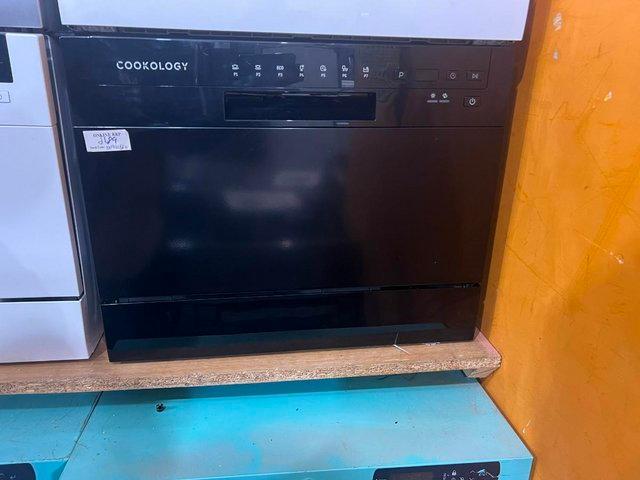 Preview of the first image of COOKOLOGY BLACK TABLETOP DISHWASHER-6 PLACE-DELAY TIMER-.