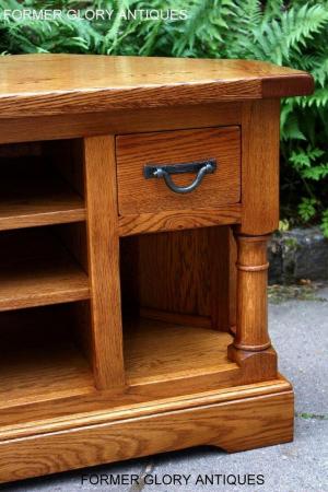 Image 90 of AN OLD CHARM FLAXEN OAK CORNER TV CABINET STAND MEDIA UNIT