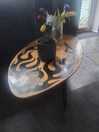 Image 1 of Surfbboard themed table suitable for indoor or outdoor use