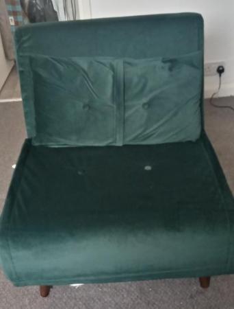 Image 1 of Single Sofa Bed - Green