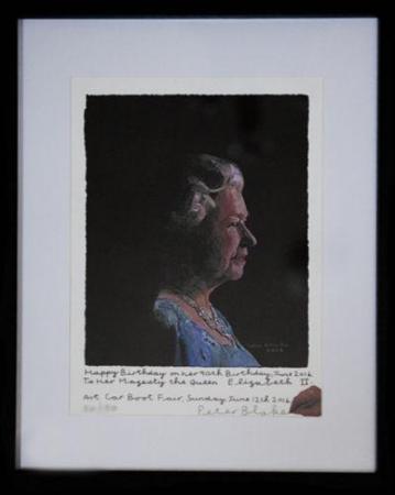Image 1 of Sir Peter Blake The Queen Elizabeth II 90th Birthday Print