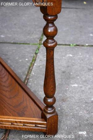 Image 15 of AN OLD CHARM LIGHT OAK CANTED CONSOLE TABLE LAMP PHONE STAND