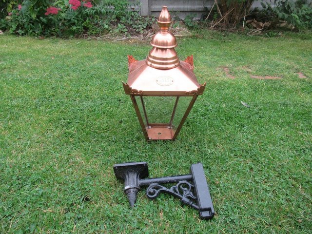 Preview of the first image of Large Victorian Copper Outside Lantern.
