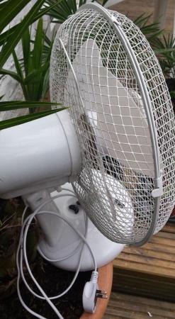 Image 5 of 12" OSCILLATING ELECTRIC DESK FANS, 3 SPEED