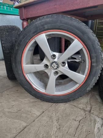 Image 2 of 4 alloy wheels and tyres