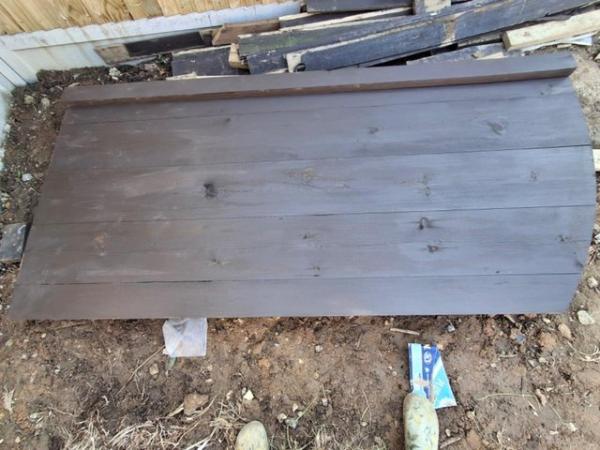 Image 3 of Pair of heavy duty wooden gates and free matching side panel