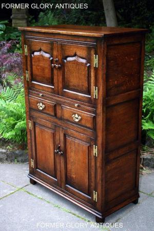 Image 11 of A TITCHMARSH AND GOODWIN OAK WINE CUPBOARD DRINKS CABINET