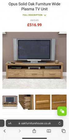 Image 1 of Oak Furniture House Large TV cabinet