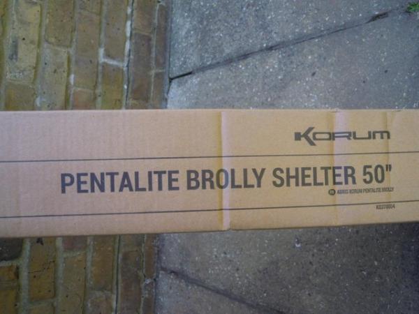 Image 2 of Korum Pentalite Brolly Shelter 50 inch Brand New