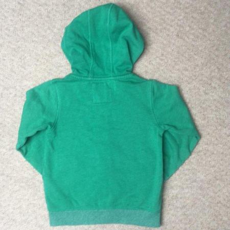 Image 2 of M&S green zipped sweatshirt/hoodie. Age 4-5 yrs. Can post.
