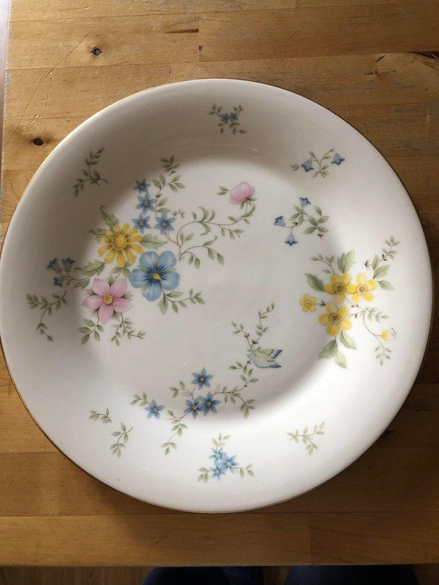 Preview of the first image of Set of 6 Royal Doulton ‘Elegy’ dinner plates.