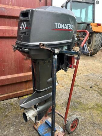 Image 3 of 2005 tohatsu 40hp 2 stroke short shaft outboard
