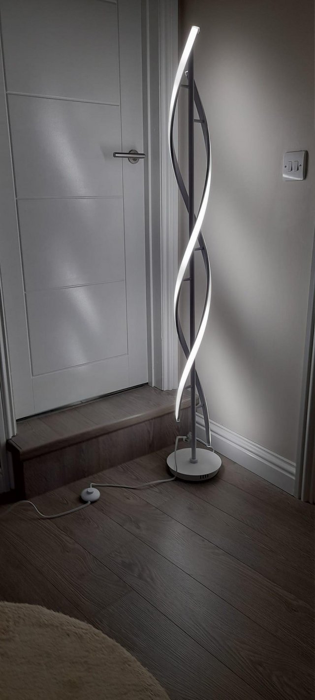 Preview of the first image of Home & Living White LED Floor Lamp.