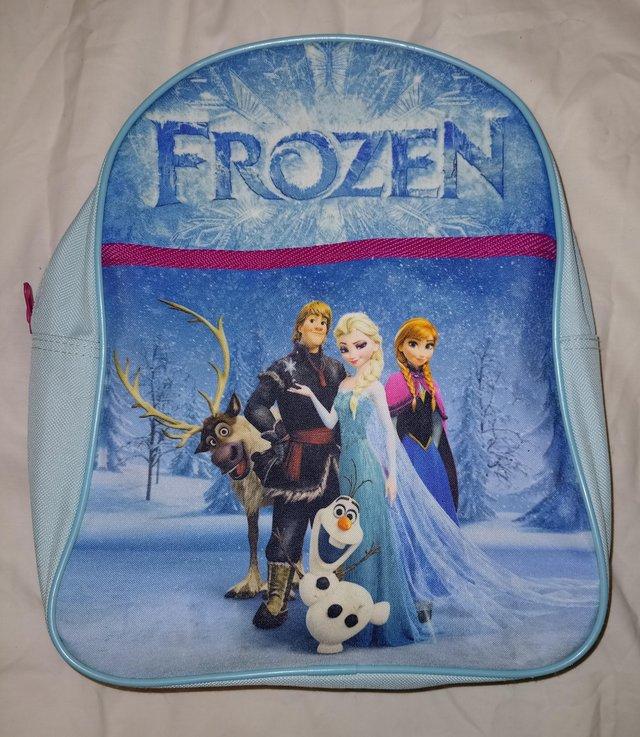 Preview of the first image of Frozen backpack + packed lunch box.