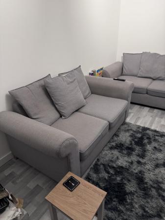Image 3 of Two x grey DFS sofas for sale immaculate