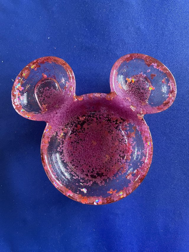 Preview of the first image of Handmade resin Mickey Mouse trinket dish.