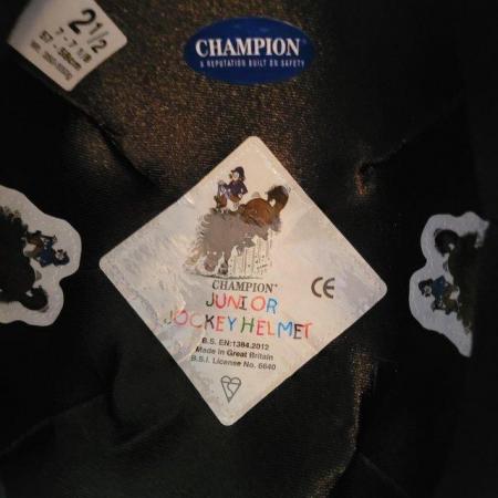 Image 4 of Champion Junior Jockey riding helmet + Shires Equestrian bag