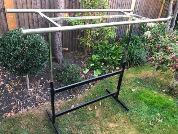 Image 2 of Heavy Duty Double Clothes Rail