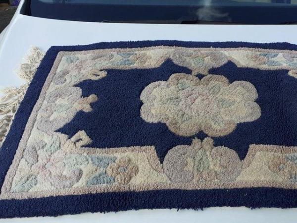 Image 1 of Sculptured Carpet *Blue with white and other subtle colours