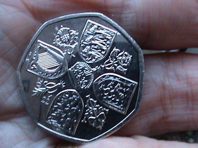 Preview of the first image of FULL BAG SEALED KING CHARLES 50P C0INS.