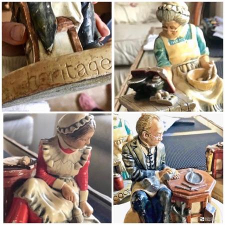 Image 1 of 3 Rare Vintage Staffordshire Household Figures 1960's