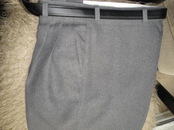 Image 1 of New Grey Trousers 32"W, 33.5"LC304