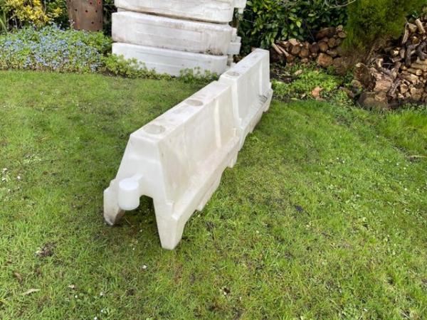 Image 3 of Water fillable traffic barriers, large heavy duty 5 plus 6