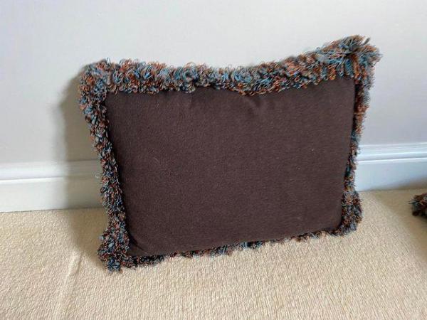 Image 3 of Brown Wool Feather filled Cushions