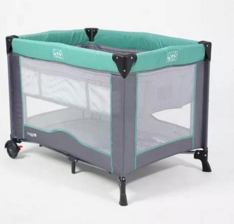 Image 2 of Cuggl Delux Travel Cot with Bassinet.