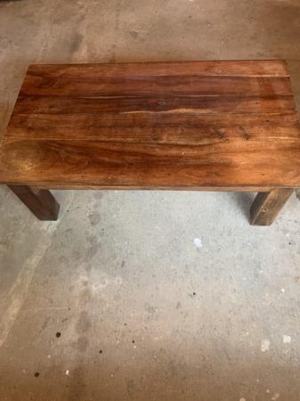 Image 2 of Heavy Wooden Solid Coffee Table