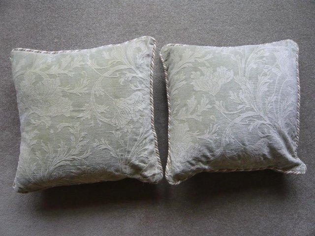 Preview of the first image of Cushions - pair with cord edging.