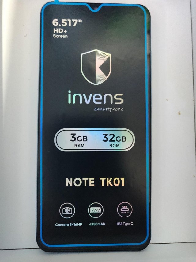 Ideal first phone. Invens Note TK01 Smartphone 3GB RAM 32GB
