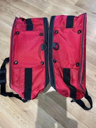 Image 2 of Belstaff Throwover Red Pannier Bags Hardly Used