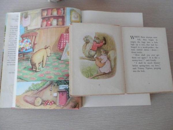 Image 3 of Old Teddy Bear (BHS) & Old Books- Beatrix Potter/Winnie The