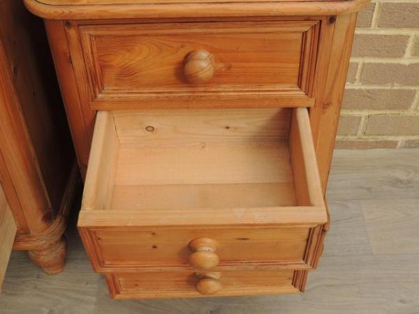 Image 8 of Pair of Welsh Pine Bedside Tables on Bun Feet (UK Delivery)