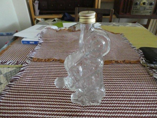 Preview of the first image of Rare motorcycle shaped decanter.Depose Kefla glass. 0.35L.