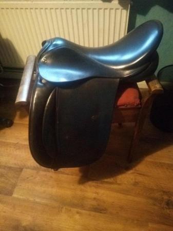 Image 2 of Black Oakfield working hunter saddle,Extra wide