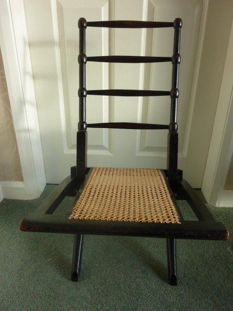 Preview of the first image of Victorian, early Edwardian child’s folding chair.