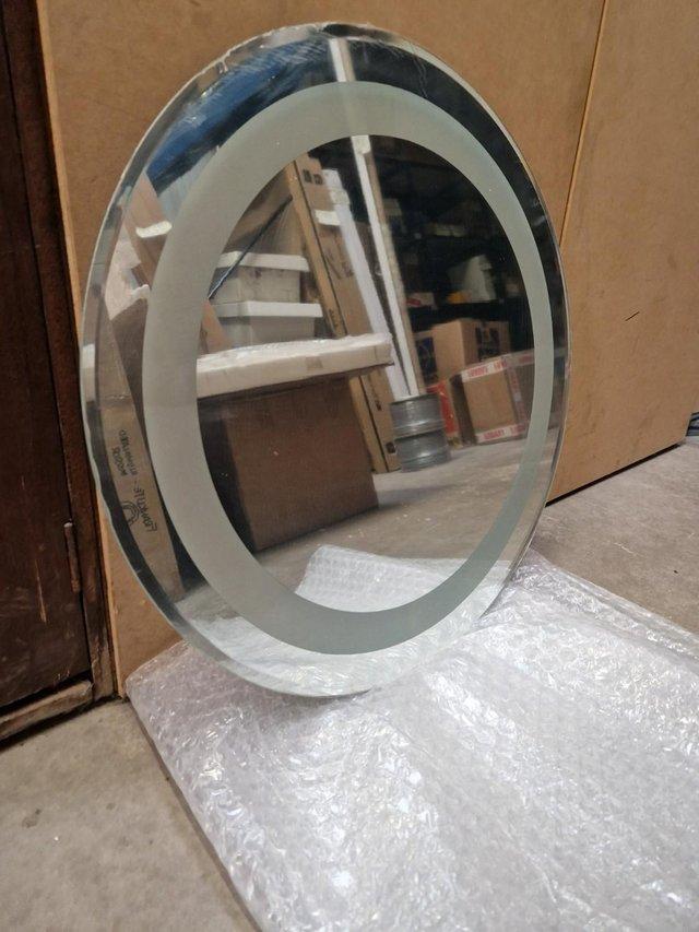 Preview of the first image of Franklite Circular illuminated bathroom mirror.