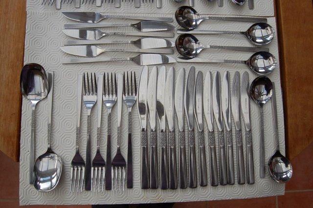Image 4 of Viners 'Love Story' Stainless Cutlery, Very Good Condition