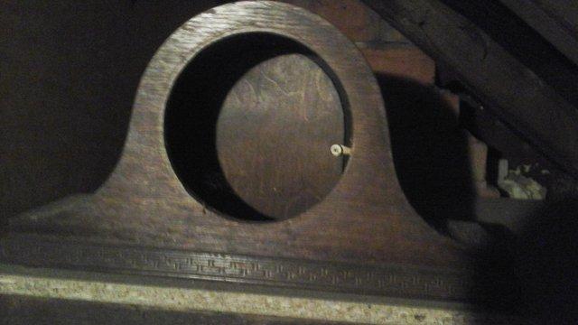 Image 3 of Mantle clock clock for sale, 1 empty cabinet also